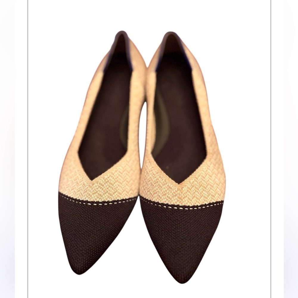 ROTHYS The Point Dune Captoe Flats Size 8